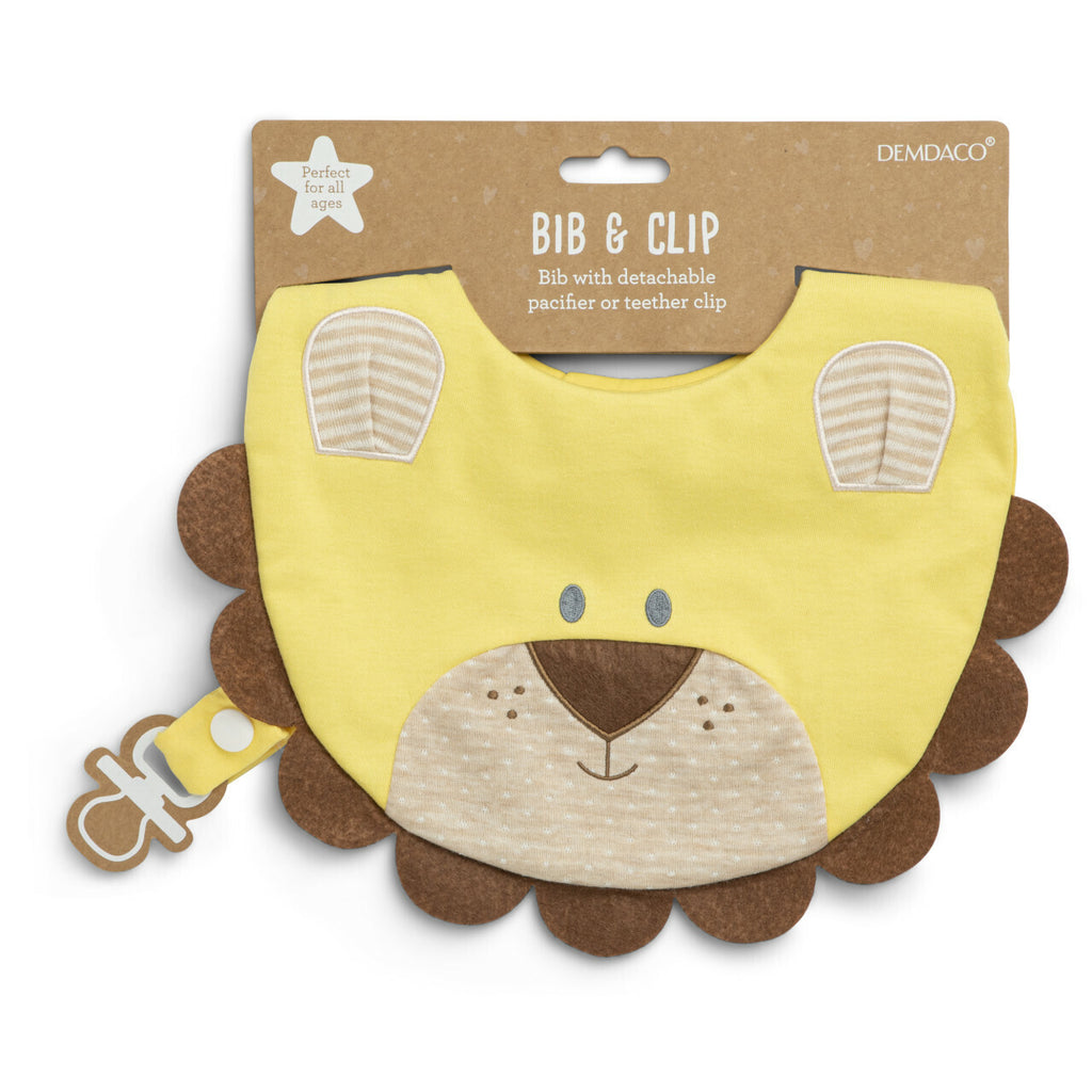 DEMDACO | Lion Baby Bib | Essentials Collection