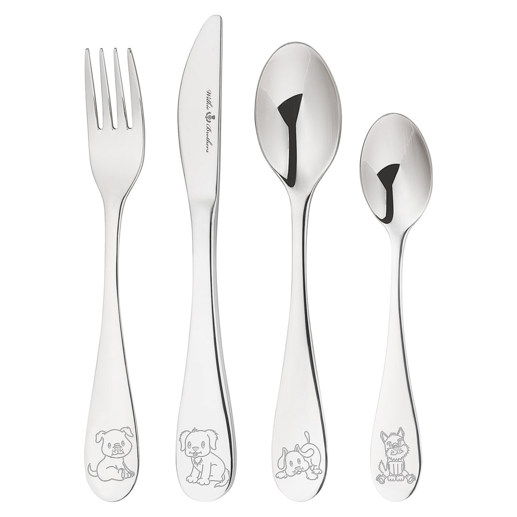 Wilkie Brothers Puppy | Children's Cutlery Set 4-Piece