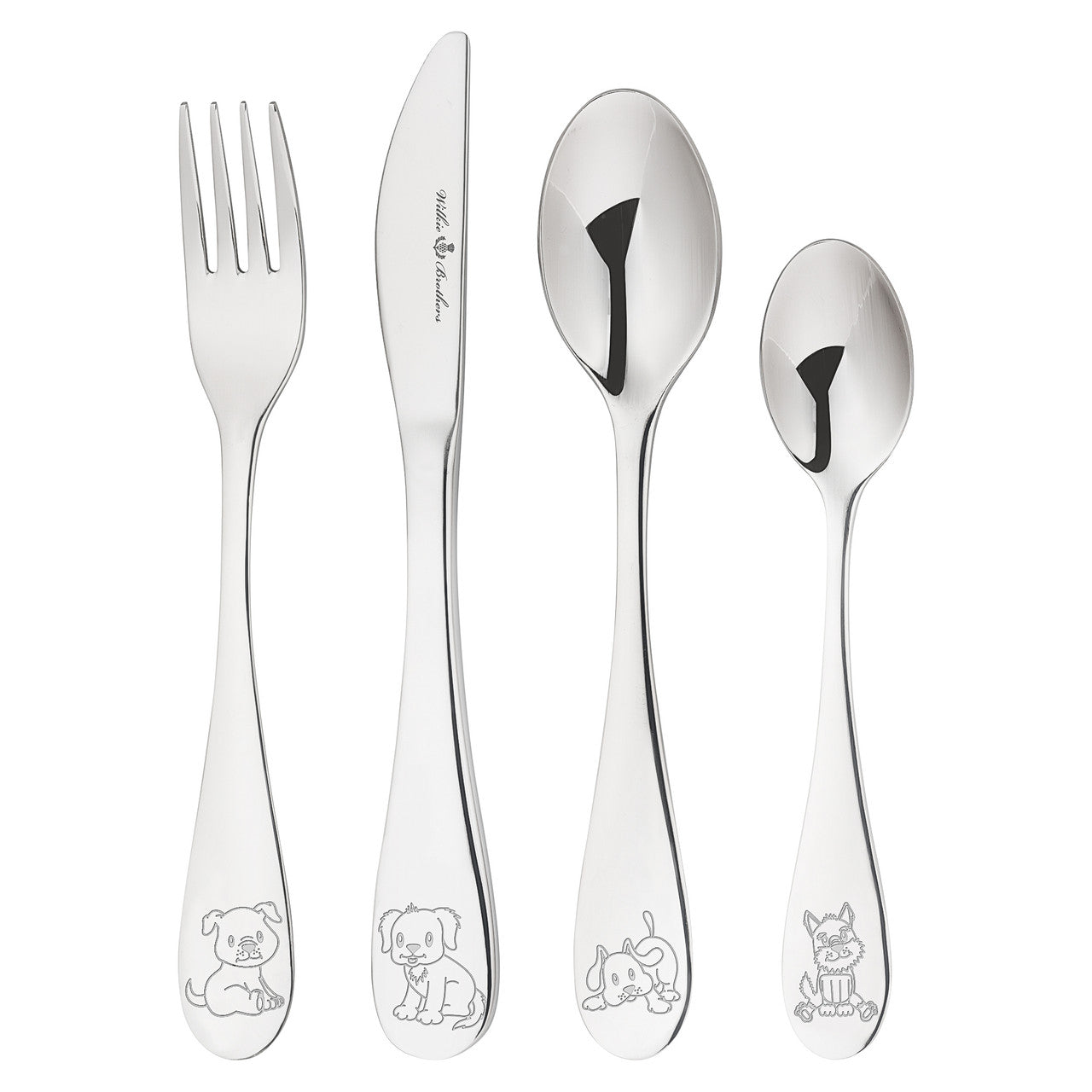 Wilkie Brothers Puppy | Children's Cutlery Set 4-Piece