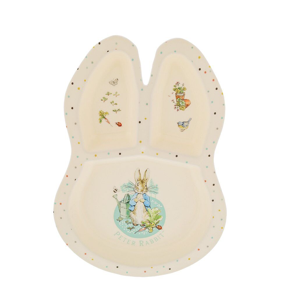 Peter Rabbit Bamboo Dinner Set | Beatrix Potter 5-Piece Children's Dinnerware