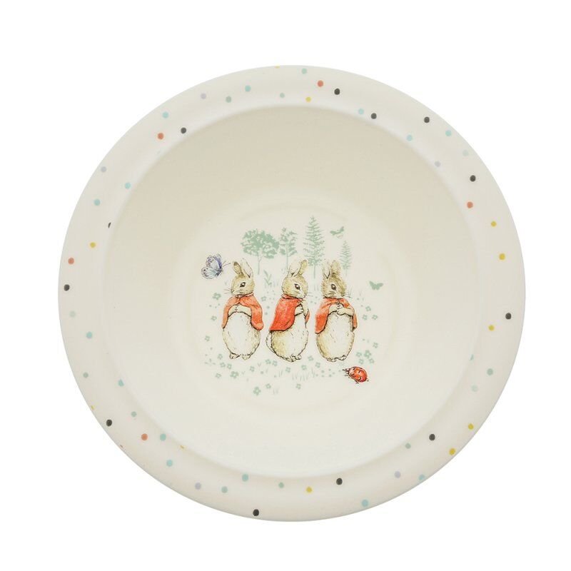 Peter Rabbit Flopsy Bamboo Dinner Set | Beatrix Potter 5-Piece Children's Dinnerware