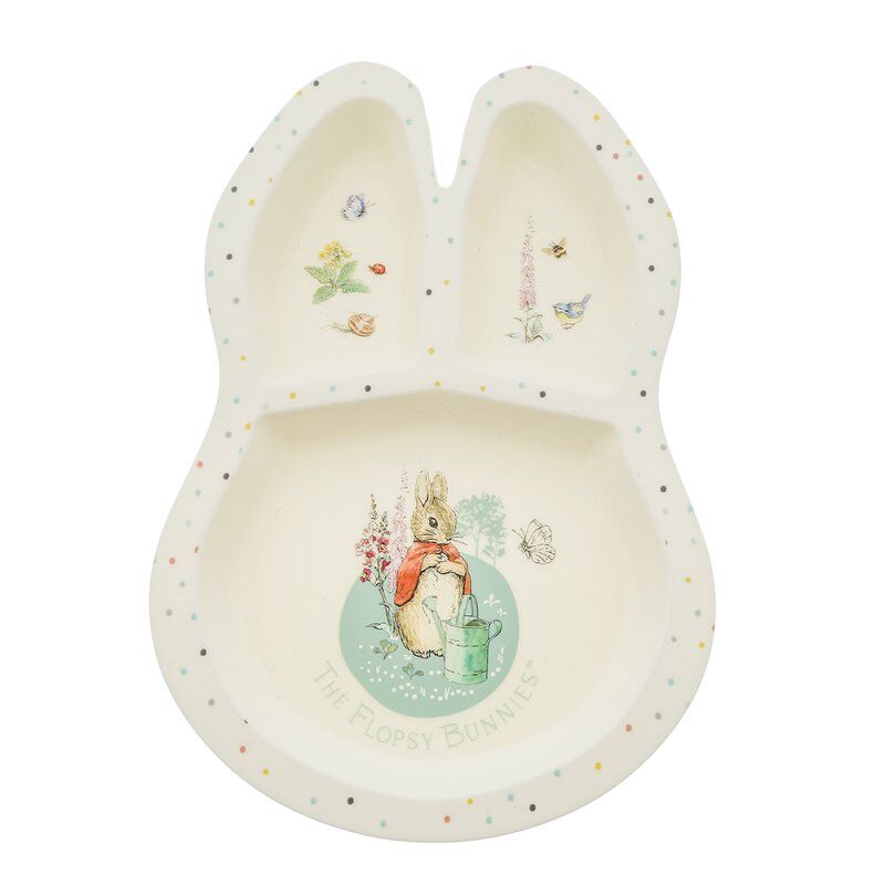 Peter Rabbit Flopsy Bamboo Dinner Set | Beatrix Potter 5-Piece Children's Dinnerware