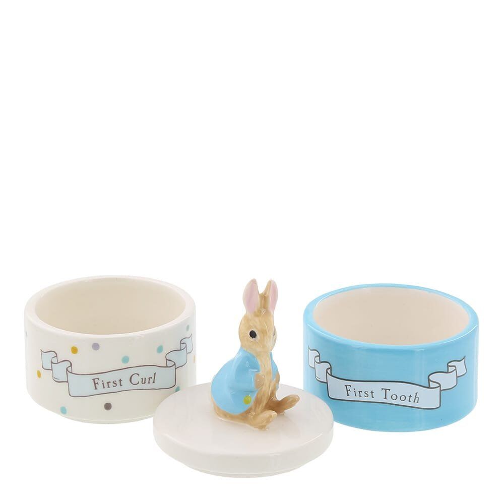 Peter Rabbit First Tooth & Curl Keepsake Set | Beatrix Potter Baby Gift