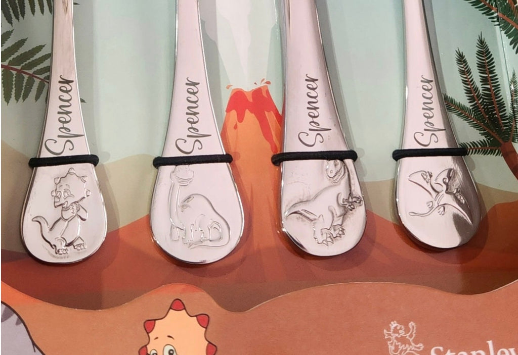 Stanley Rogers Dinosaur – Personalized Children’s Cutlery Set (4-Piece)