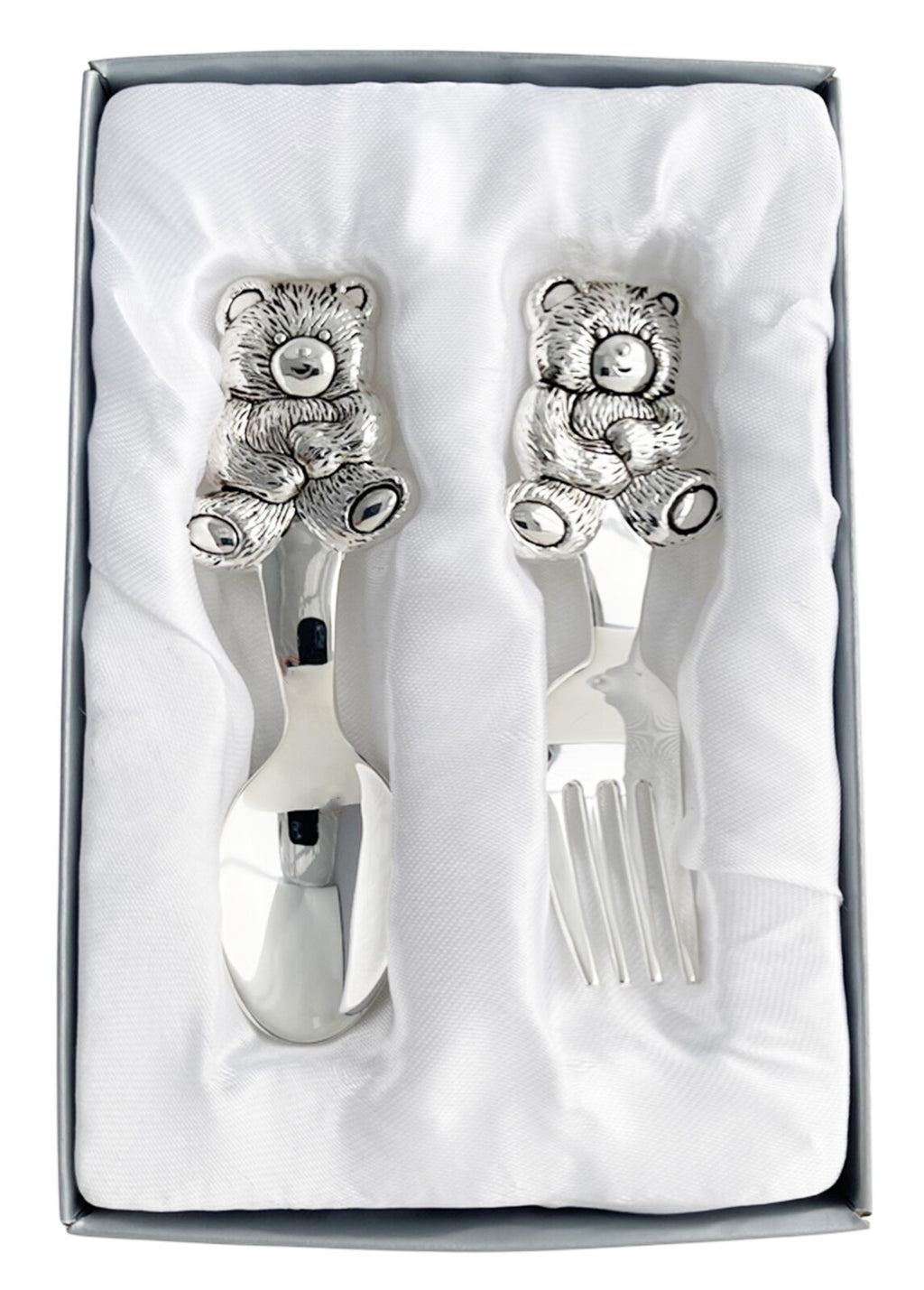 Russell Collection Giftware - Cuddly Bear Spoon & Fork Cutlery Set