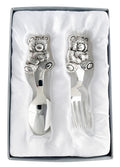 Russell Collection Giftware - Cuddly Bear Spoon & Fork Cutlery Set