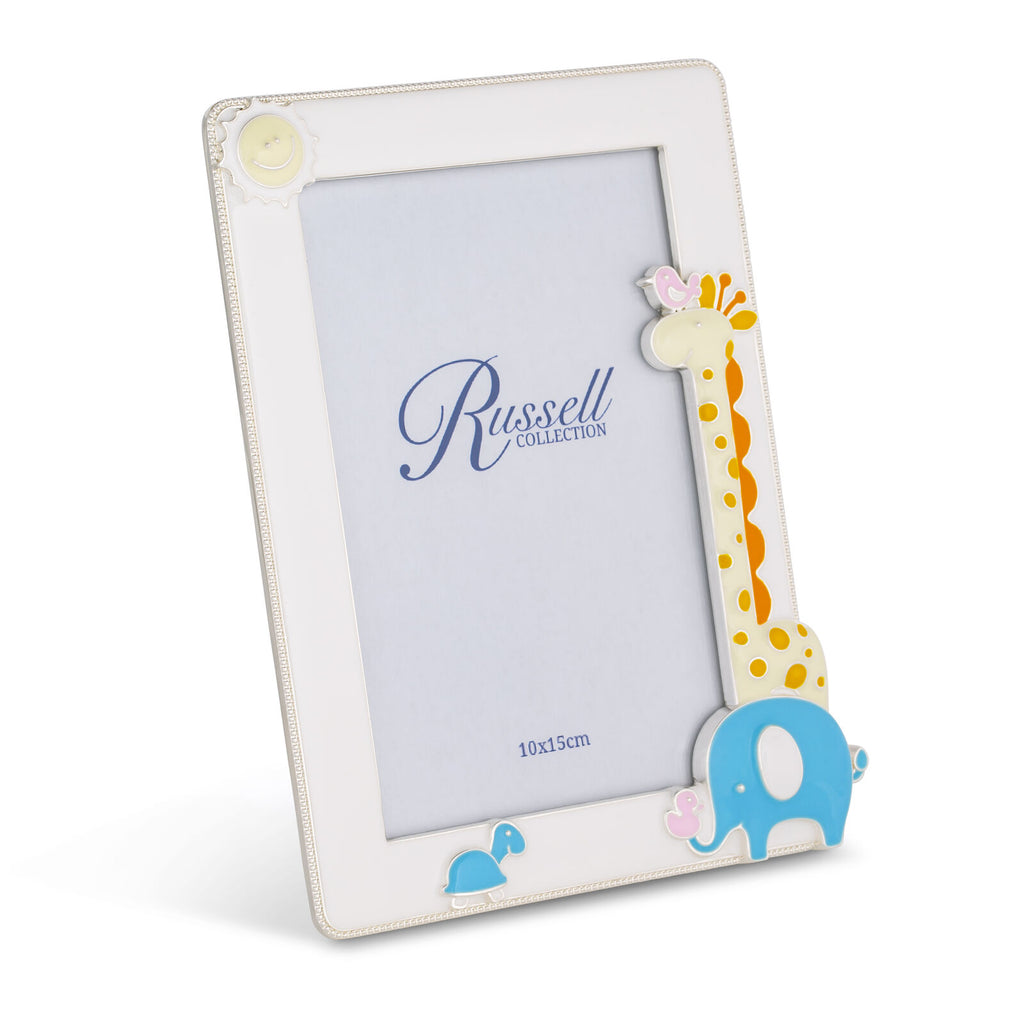 Russell Collection Giraffe Photo Frame | Baby Gift 4x6 inch