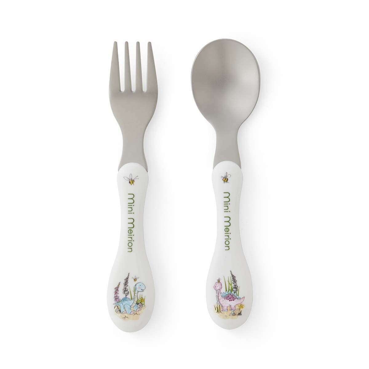 Portmeirion | Mini Meirion Dinosaur Cutlery & Case | 2-Piece Set
