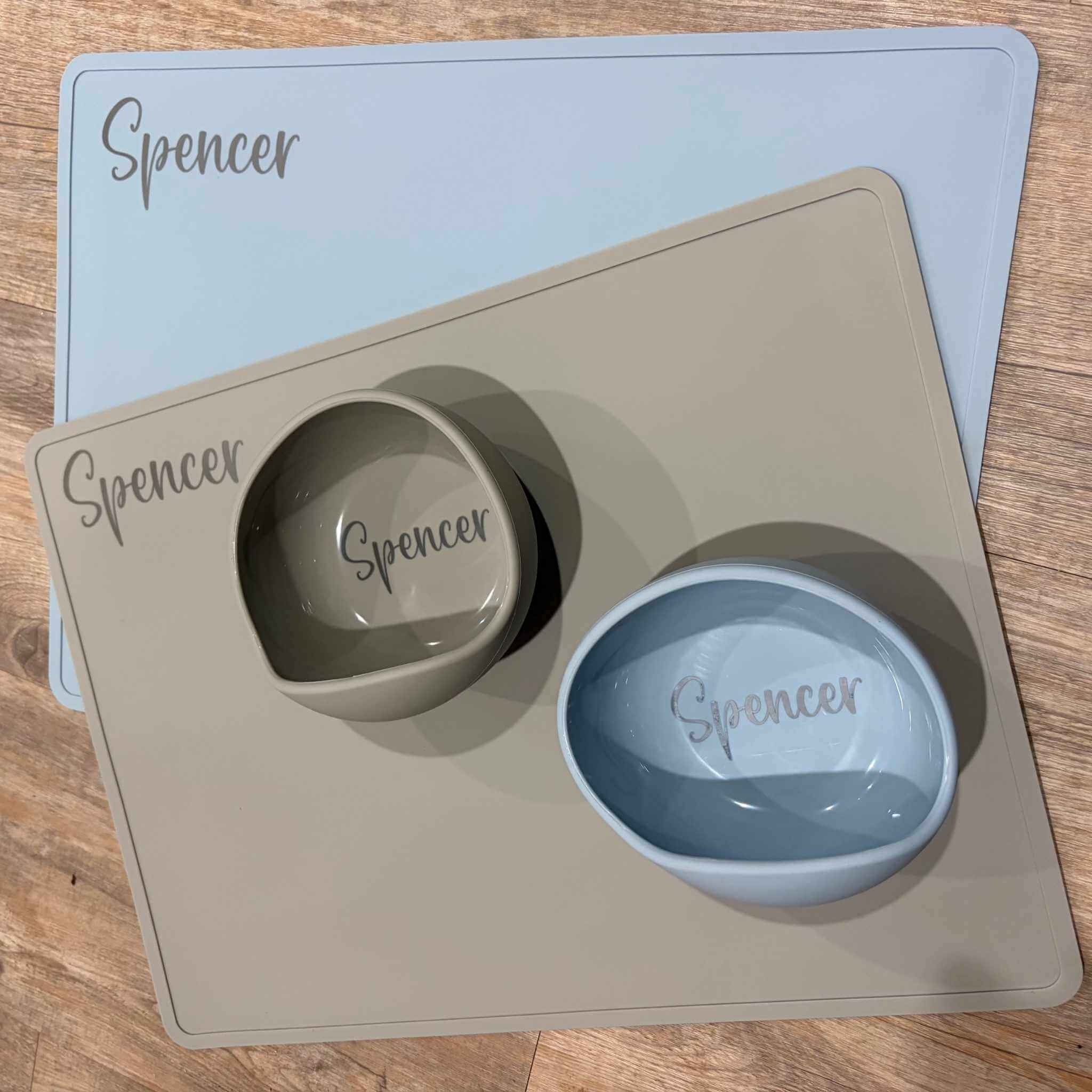Personalised Silicone Placemat & Bowl Set | Children's & Toddler Gift