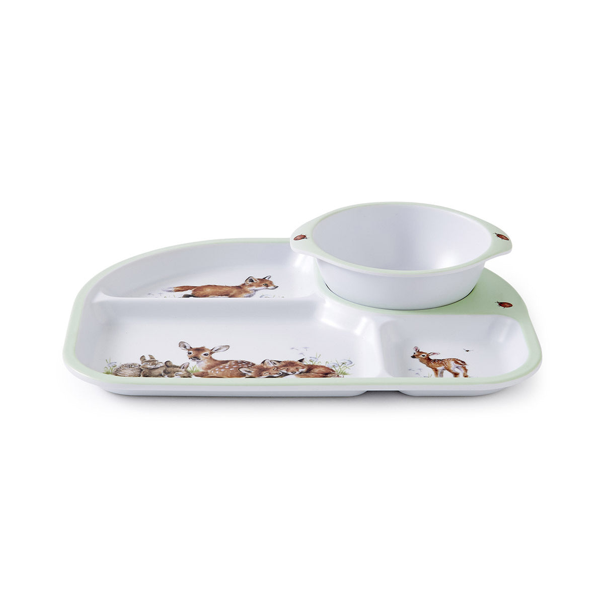 Royal Worcester Wrendale Designs | Children's Divided Plate & Bowl Set 2-Piece