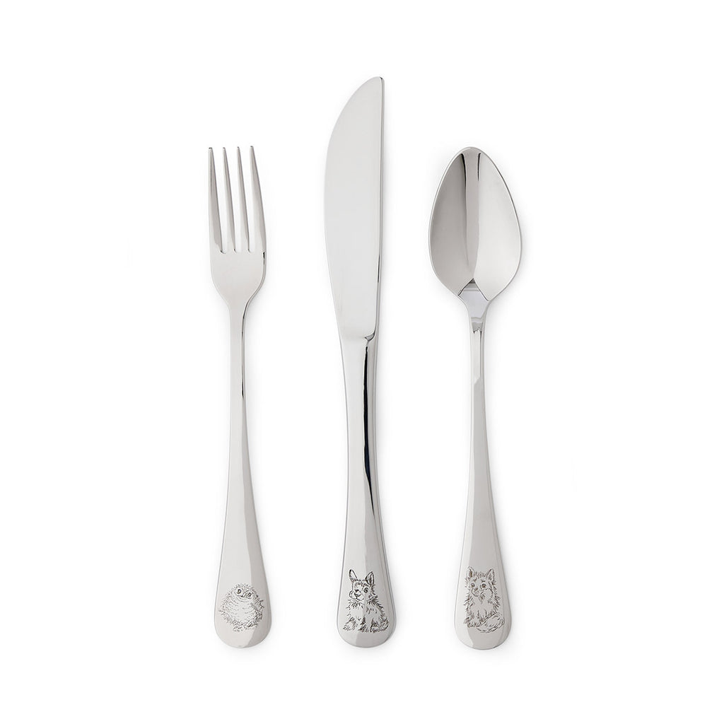 Royal Worcester Wrendale Designs | Children's Cutlery Set 3-Piece