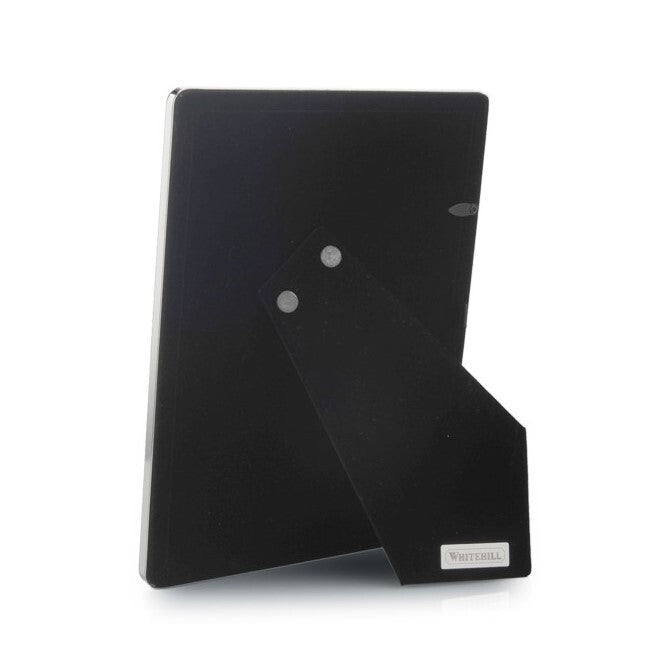 Whitehill Narrow Bead Silver Plated Photo Frame | Tabletop Easel 5x7 inch
