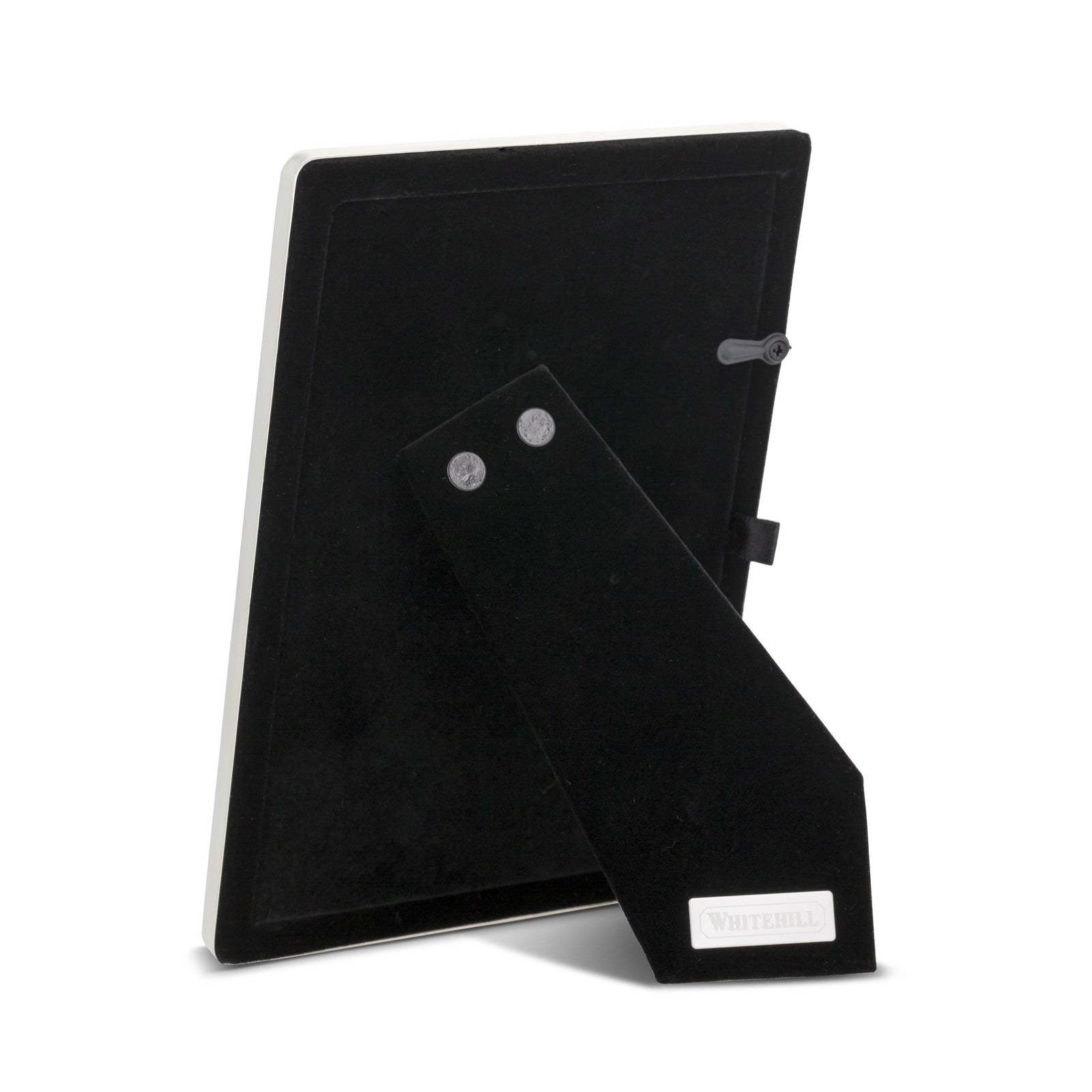 Whitehill Narrow Plain Silver Plated Photo Frame | Tabletop Easel 6x4 inch