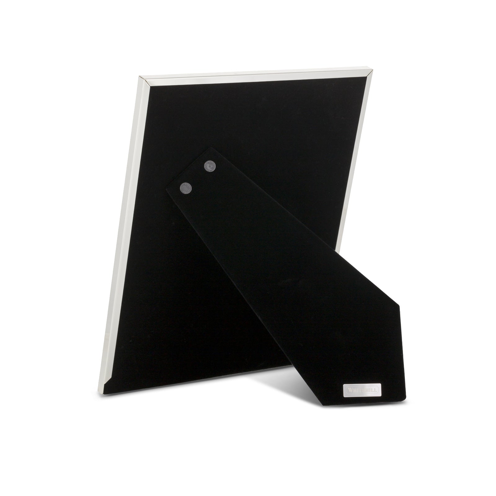 Whitehill Narrow Plain Silver Plated Photo Frame | Tabletop Easel 10x8 inch