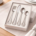 Personalised engraved children's cutlery set in gift box - fork, knife and spoons with duck design, Little Cutlery Australia