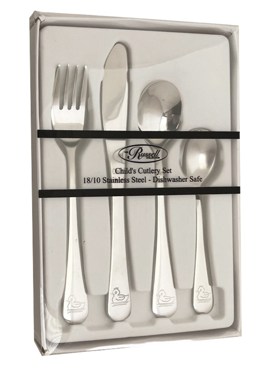 Russell Collection Giftware - Stainless Steel 4 Piece Cutlery Set - Du ...