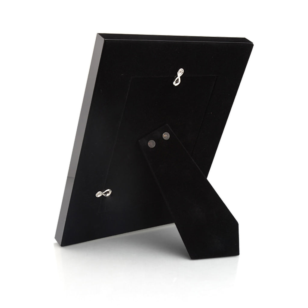 Whitehill Tremont Gunmetal Photo Frame back view showing easel stand - 13x18cm tabletop frame